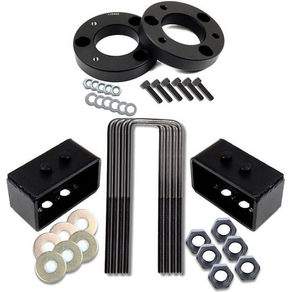 SCITOO 1.5 inch Front 2 inch Rear Leveling lift kit for Ford 2004-2018 Lift Strut Spacer Compatible for Ford for F-150 2.7L 2015-2018 Front Lift Spacers Rear Lift Blocks