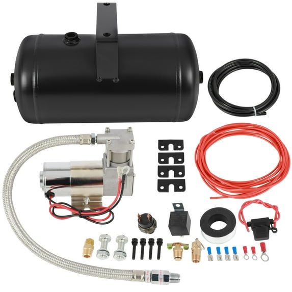 SCITOO 1 Gal Air Tank 12V 145Psi Compressor On Board System Kit Air Source Kit