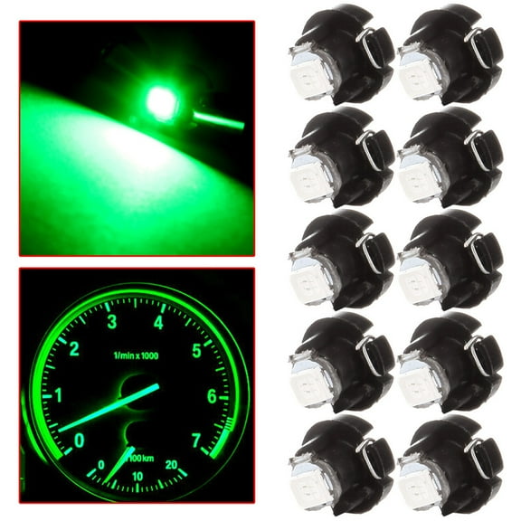 SCITOO 10 Pcs T3 Neo Wedge Halogen Light Bulbs Instrument Gauge Cluster Light Bulbs for A/C Light