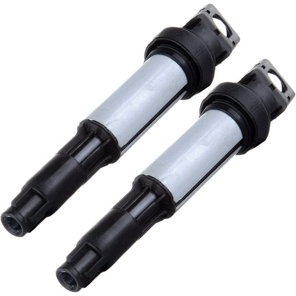 SCITOO 100% New 2pcs Ignition Coil Set Compatible with BM-W 2001-2010 Automobiles Fit for OE: UF522 UF515