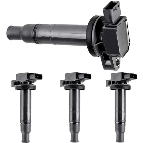 SCITOO 100% New 4pcs Ignition Coil Set Compatible with Scio-n xA/xB Toyot-a Echo/Prius/Prius C/Yaris 2000-2019 Automobiles Fit for OE: UF316 5C1293