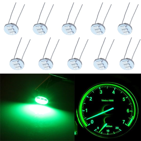 SCITOO 10Pcs 4.7mm Dash Light Bulbs Instrument Gauge Cluster Light Bulbs Speedometer Gauge Cluster Lights