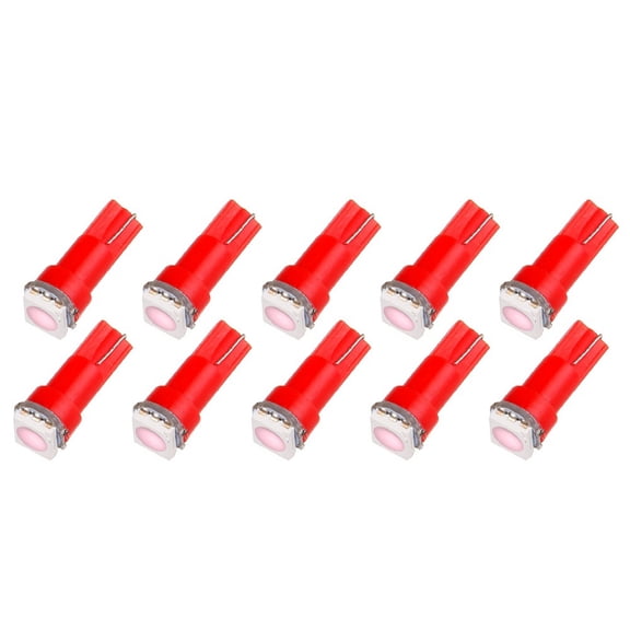 SCITOO 10Pcs T5 74 Light Bulbs Instrument Gauge Cluster Light Bulbs Speedometer Gauge Cluster Lights