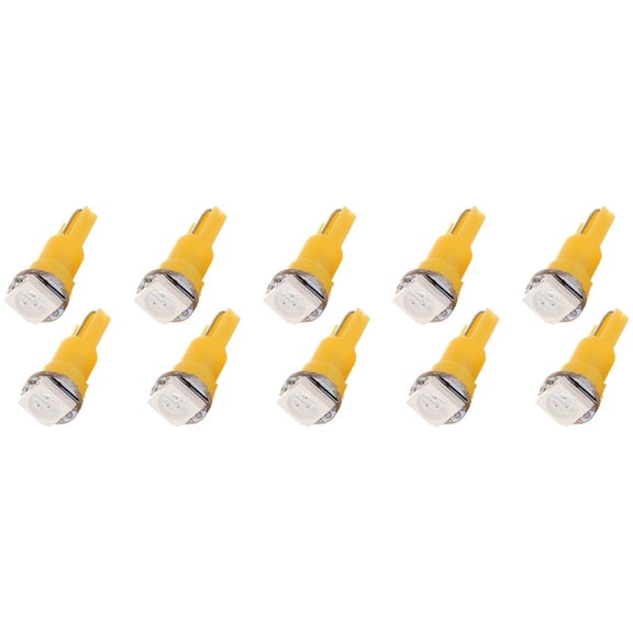 SCITOO 10Pcs T5 74 Light Bulbs Instrument Gauge Cluster Light Bulbs Speedometer Gauge Cluster Lights