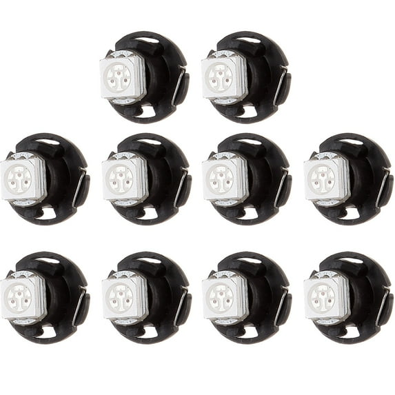 SCITOO 10Pcs T5 Neo Wedge Halogen Light Bulbs Instrument Gauge Cluster Light Bulbs for A/C Light