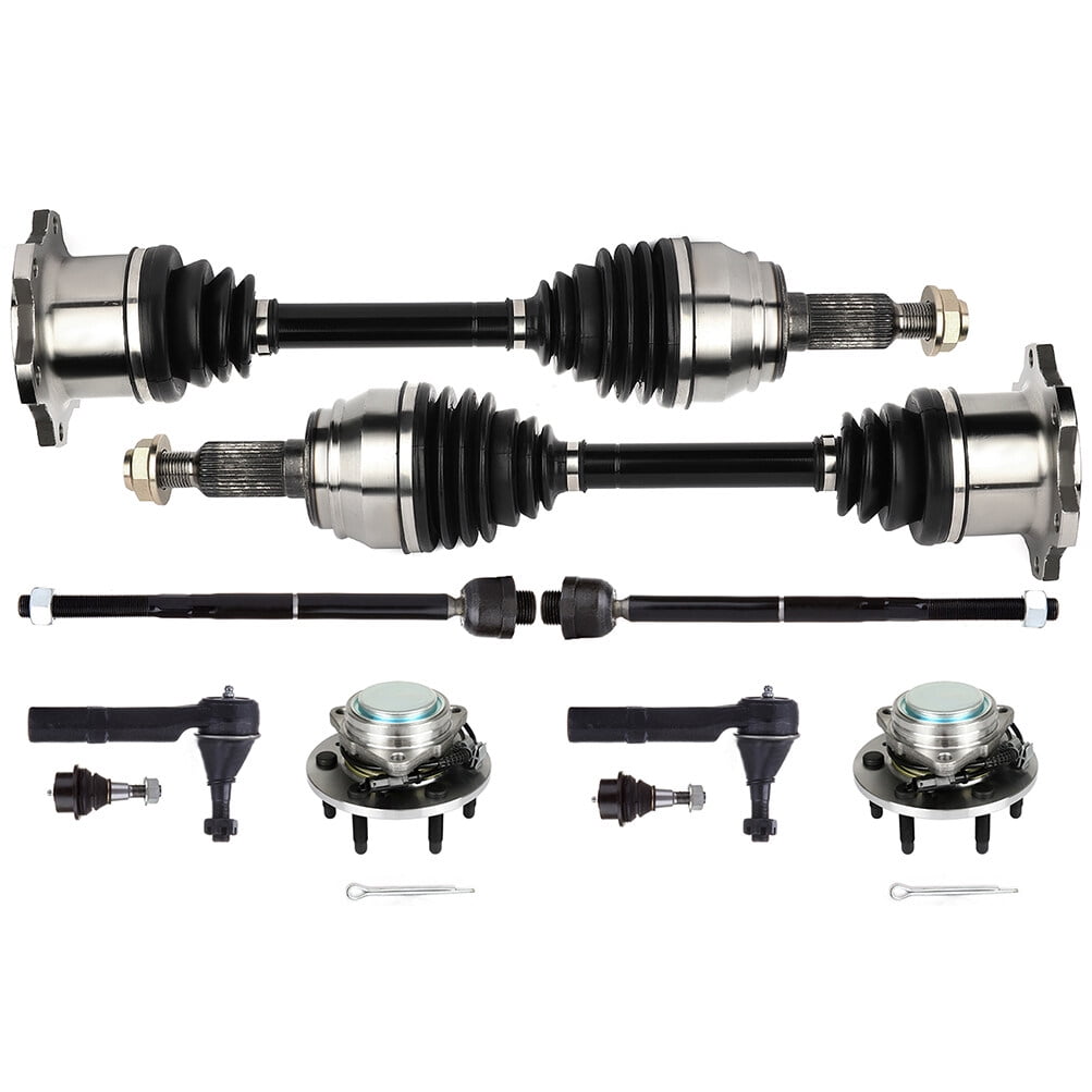 SCITOO 10pcs Front Suspension Kit Lower Ball Joint Tie Rod CV Axle