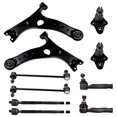 thumbnail image 1 of SCITOO 10pcs Front Suspension Kit Lower Control Arm Inner Outer Tie Rod End Sway Bar End Link Lower Ball Joint Fit 2001-2003 For Toyota RAV4, 1 of 4