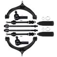 thumbnail interactive-video image 1 of SCITOO 10Pcs RWD Front Suspension Kit Upper Control Arm Lower Ball Joint Inner Outer Tie Rod End Sway Bar Link Fit 2002-2005 For Dodge Ram 1500 1 of 9