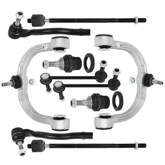SCITOO 10pcs Front Suspension Kit Upper Control Arm Tie Rod Sway Bar Lower Ball Joint Fit 07-09 For Benz GL320 10-11 GL350 07-11 GL450 08-11 GL550 07-09 ML320 06-11 ML350 06-07 ML500 08-11 ML550