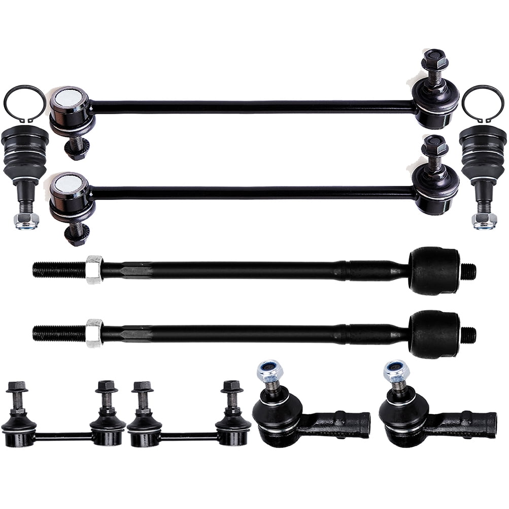 SCITOO - (10pcs) Front Strut Spring Assembly Control Arm Ball Joint Stabilizer Bar Link Kit Tie Rod End fit for 1992-1995 for Honda Civic Suspension Kit SCITOO 10pcs Front Lower Control Arm Wheel Hub