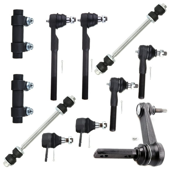 SCITOO 11pcs Front Suspension Kit Front Sway Bar End Links Front Adjusting Sleeve Upper Ball Joints Idler Arm Inner Tie Rod Ends Outer Tie Rod Ends Ram 1500 K7275 ES2080S K7366 K7347 ES3539 ES3540