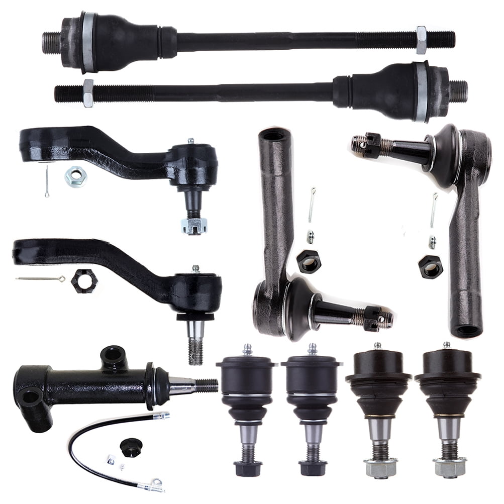 SCITOO 11pcs Suspension Kit 2 Front Lower 2 Upper Ball Joint 2 Inner 2 Outer Tie Rod End 1