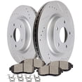 thumbnail image 1 of SCITOO 120.42096 40206-JA00A 31464 Front Disc Brake Pad Kit Fit for 2008-2013 for Altima 2door Coupe 3.5L 2007-2012 for Altima 4door Sedan 3.5L 2007-2012 for Altima 4door Sedan 2.5L 2pcs+4pcs, 1 of 5