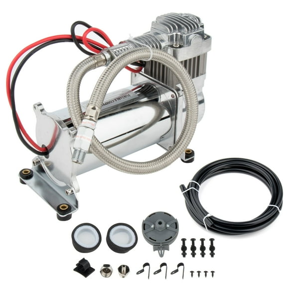 SCITOO 12V 150PSI Air Compressor System Heavy Duty Compressor with 3/8" Hose for Train Car Truck Boat RV