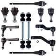 thumbnail image 1 of SCITOO 12pcs Suspension Kit 2 Upper 2 Lower Ball Joints 2 Inner 2 Outer Tie Rods 2 Sway Bars 1 Idler Arm 1 Pitman Arm fit for Cadillac for Chevy for GMC Series 2002 2003 2004 2005 2006 ES3493 ES3488, 1 of 4