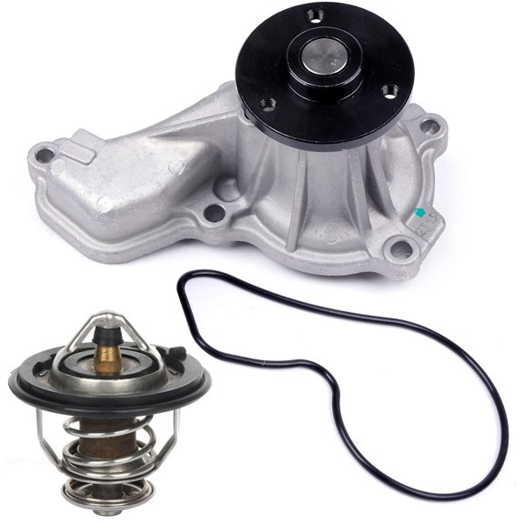 SCITOO 1356980 Engine Coolant Thermostat Housing & Water Pump Kit Fit for Thermostat Housing