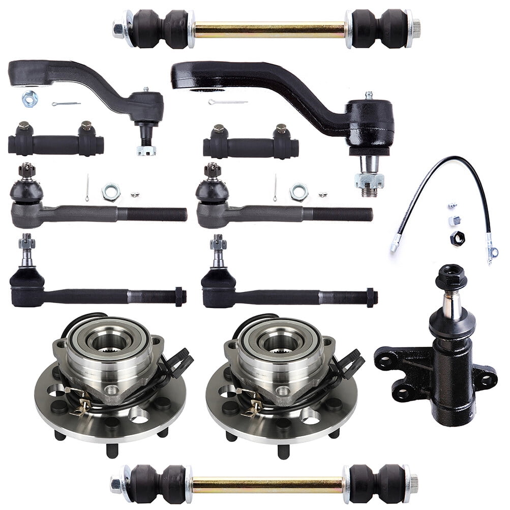 SCITOO 13pcs Front Idler Arm Pitman Arm Inner Outer Tie Rod Ends Sway