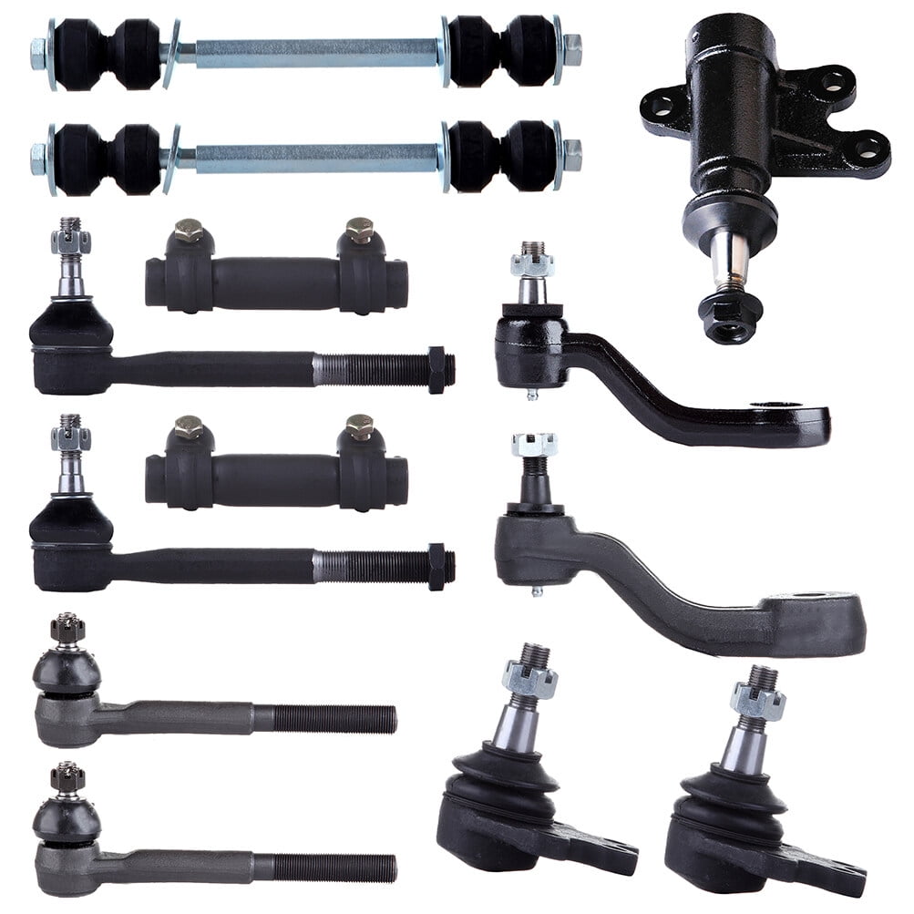 SCITOO 13pcs Front Suspension Kit Front Sway Bar Tie Rod End Pitman Arm