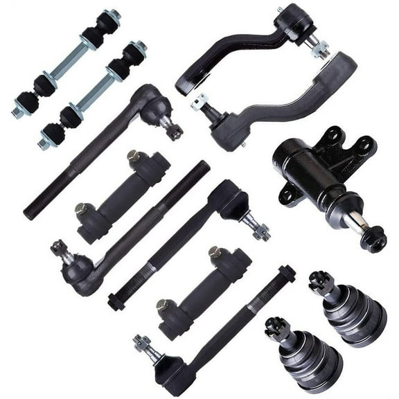 SCITOO 13pcs Front Suspension Kit Tie Rod Adjusting Sleeve Front Sway Bar Front Ball Joint Pitman Arm Front Tie Rod End Idler Arm for Chevrolet C1500 C2500 C3500 for GMC C1500 C2500 C3500 K6445 K6722