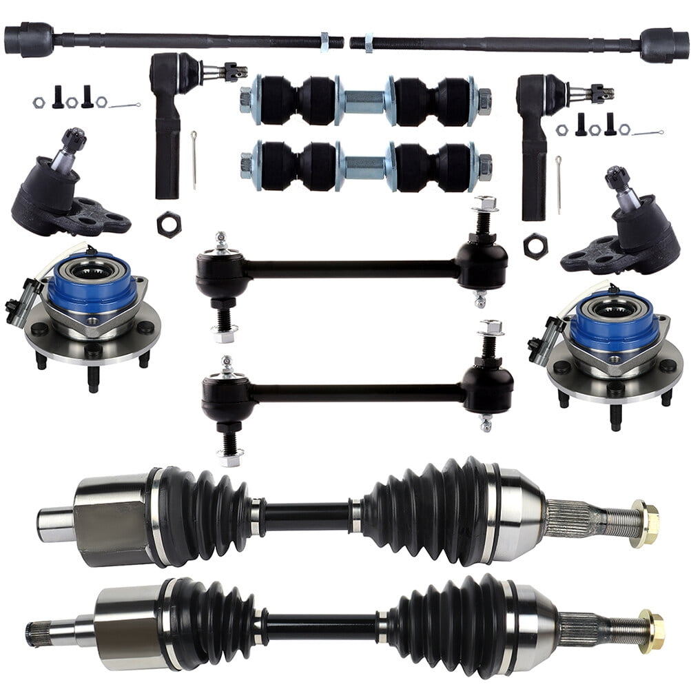 SCITOO 14pcs Suspension Kit Lower Ball Joint Tie Rod Sway Bar CV Axle