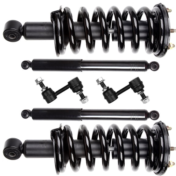 SCITOO 171358 37252 K750146 Front Strut Spring Assembly Rear shock absorber Stabilizer Bar Link Fits 2004 2005 2006 2007 2008 2009 2010 2011 2012 2013 2014 2015 for Nissan Titan