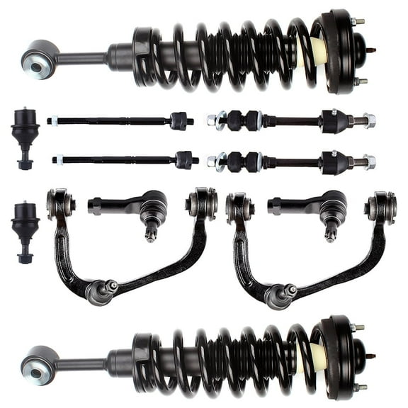 SCITOO 171361 ES3691 EV463 K80149 Front Strut Spring Assembly Tie Rod End Ball Joint Control Arm and Ball Joint Assembly Stabilizer Bar Link Fits 2006 2007 2008 for Lincoln Mark LT