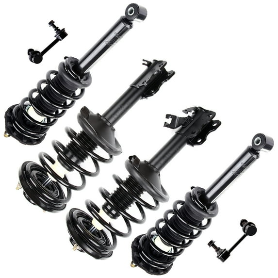SCITOO 171419 171418 171327 K90432 K90431 Front and Rear pair Strut Spring Assembly Stabilizer Bar Link Fits 2000 2001 for Infiniti I30
