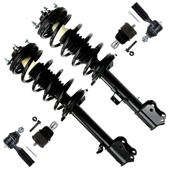 SCITOO 171594 171593 K80107 ES3631 Front Strut Spring Assembly Ball Joint Tie Rod End Fits 2001 2002 2003 2004 2005 2006 2007 for Ford Escape