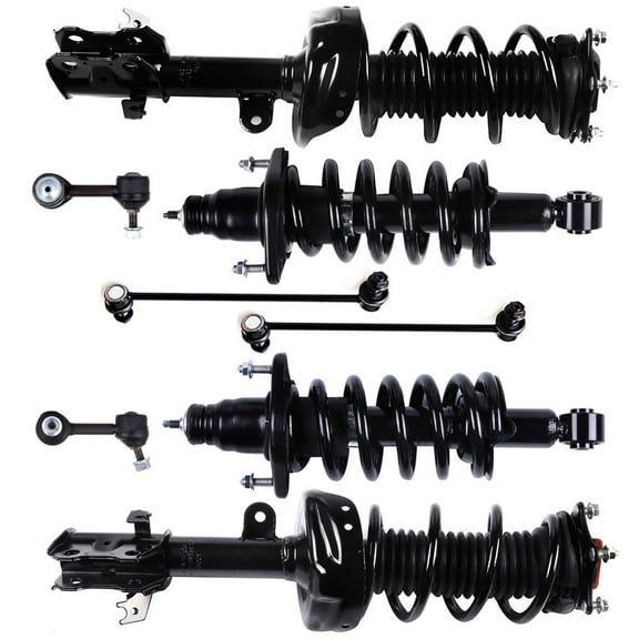 SCITOO 172497L 172497R 272491 272492K750297 Front and Rear pair Strut Spring Assembly Stabilizer Bar Link Fits 2007 2008 2009 2010 2011 for Honda CR-V