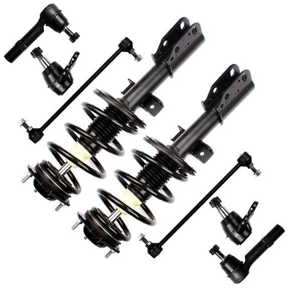 SCITOO 172518 K500088 K750155 ES800286 Front Strut Spring Assembly Ball Joint Stabilizer Bar Link Tie Rod End Fits 2008 2009 2010 2011 2012 for Buick Enclave 2009 2010 2011 2012 for Chevrolet Traverse