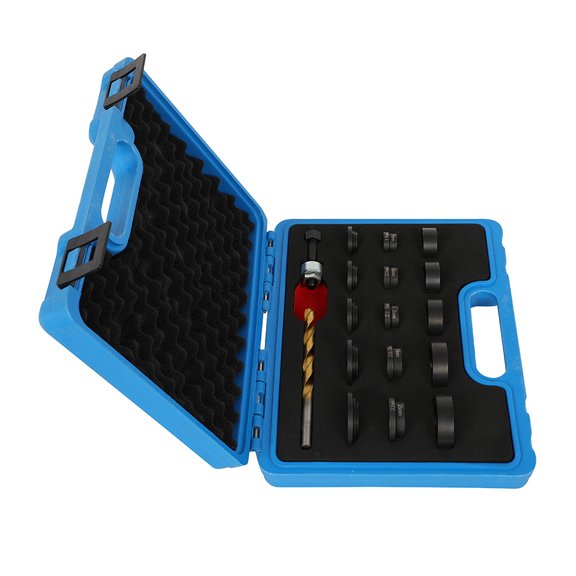 SCITOO 17pcs 17mm-32mm Parking Sensor & Lens Hole Maker Hole Cutter Punch Tool Set for Fitting Parking Sensor Sensors