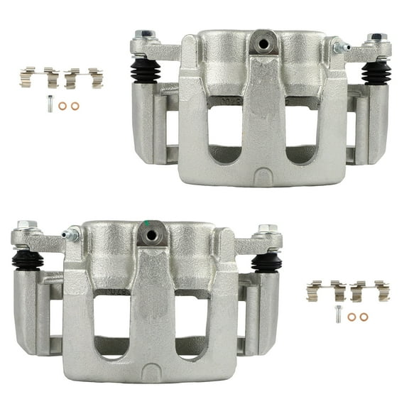 SCITOO 18B5214 18B5215 Front Left & Right Disc Brake Calipers w/Bracket Fit For Ford For Explorer 2011-2019,For Lincoln For MKS 2009-2012,For Lincoln For MKT 2010-2019, Double Pistons