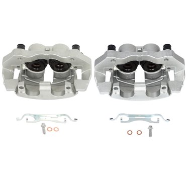 Detroit Axle Front Passenger Side Brake Caliper With Bracket For Dodge Ram 1500 & Durango – 2 Piston, Zinc Plated