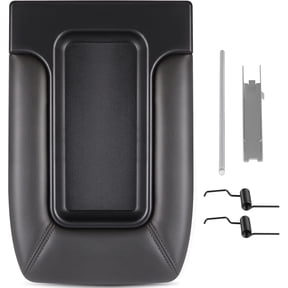 SCITOO 19127364, 19127365, 19127366 Auto Dark Grey Center Console Lid Kit Replacement fit for 2001-2007 for GMC Sierra for Chevrolet Silverado