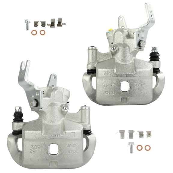 SCITOO 19B2754 19B2755 Rear Left & Right Disc Brake Calipers w/Bracket Fit For Toyota For MR2 Spyder 2000-2002, Double Pistons