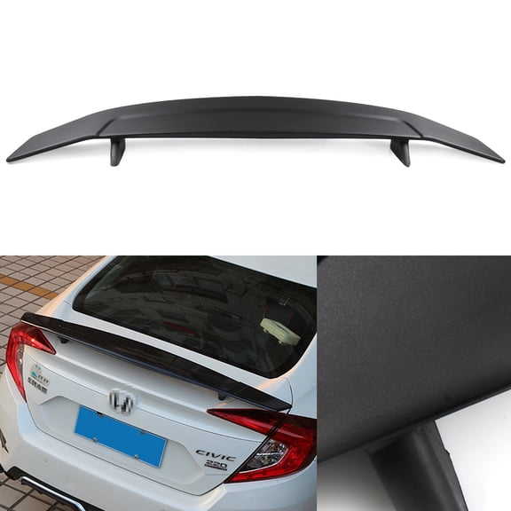 SCITOO 1PC Black ABS Rear Spoiler Wing with Tape for Acura for Integra 1990-2001 for Acura for Legend 1990-1995