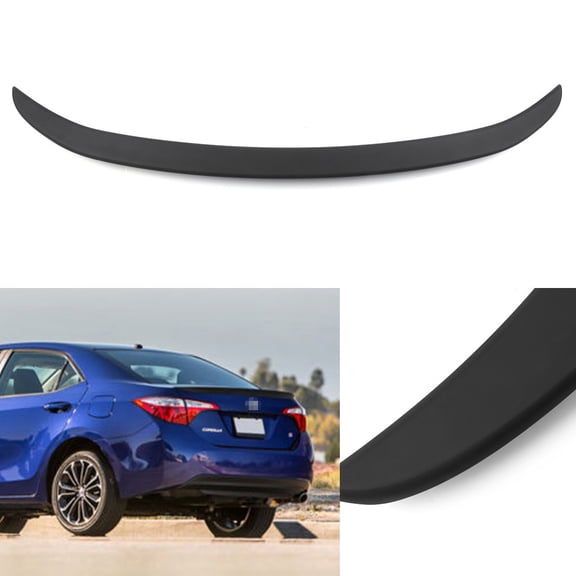 SCITOO 1PC Black ABS Rear Spoiler Wing with Tape for Toyota for Corolla 2014-2019