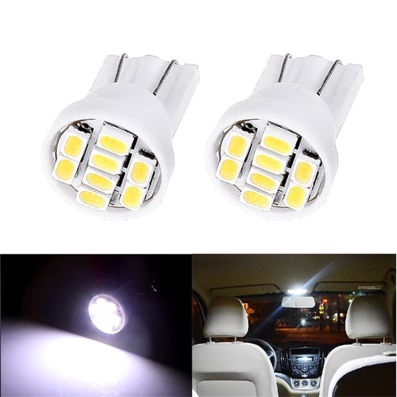 SCITOO 2 x T10 Epistar Festoon LED White 6000K Super Bright:8-3020-SMD ets 211 560 569 578 LED Bulb Fit for Interior Dome Map Trunk Light Error Free