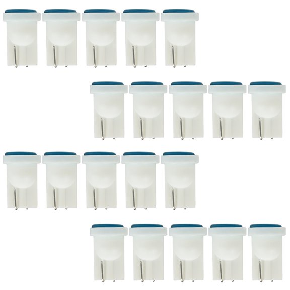 SCITOO 20x Instrument Cluster Dash Panel Lights T10 Blue COB-12V/24V-40MA-20LM