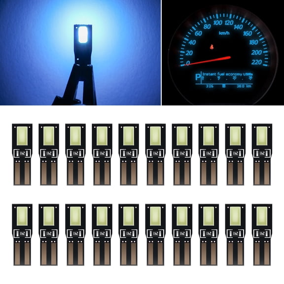 SCITOO 20x Instrument Cluster Dash Panel Lights T5-2-5630-SMD-Ice Blue For Buick For Allure 2005-2010 For Buick For Cascada 2016-2017 For Buick For Century 1977-1991 1993-2005 For Buick