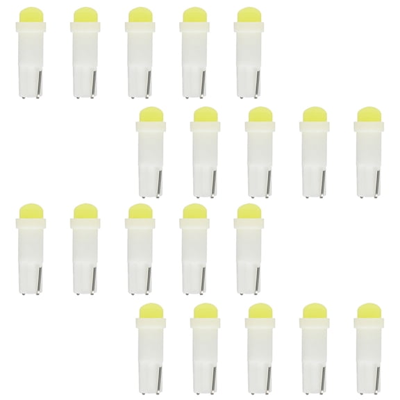 SCITOO 20x Instrument Cluster Dash Panel Lights T5 White-12V/24V-20MA-18LM