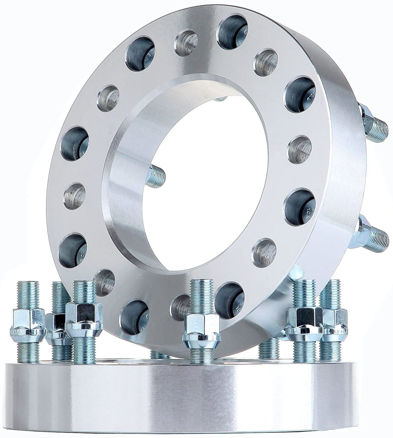 SCITOO 4Pcs 8x6.5 To 8x180 Wheel Adapters 1.5 Inch Thread Pitch 14x1.5 Hub Bore 117mm 8 Lug Wheel Spacers Fit For Suburban 2500 Silverado 3500 HD Silverado 2500 HD Express 3500 Express 2500 - View #5