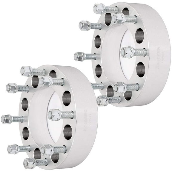SCITOO 8x6.5 to 8x180 Wheel Adapters 2 inch Thread Pitch 14x1.5 Hub Bore 126.15mm 8 Lug Wheel Spacers Fit for Express 3500 Express 2500 Suburban 2500 Silverado 2500 HD Silverado 2500 K3500 -2PCS