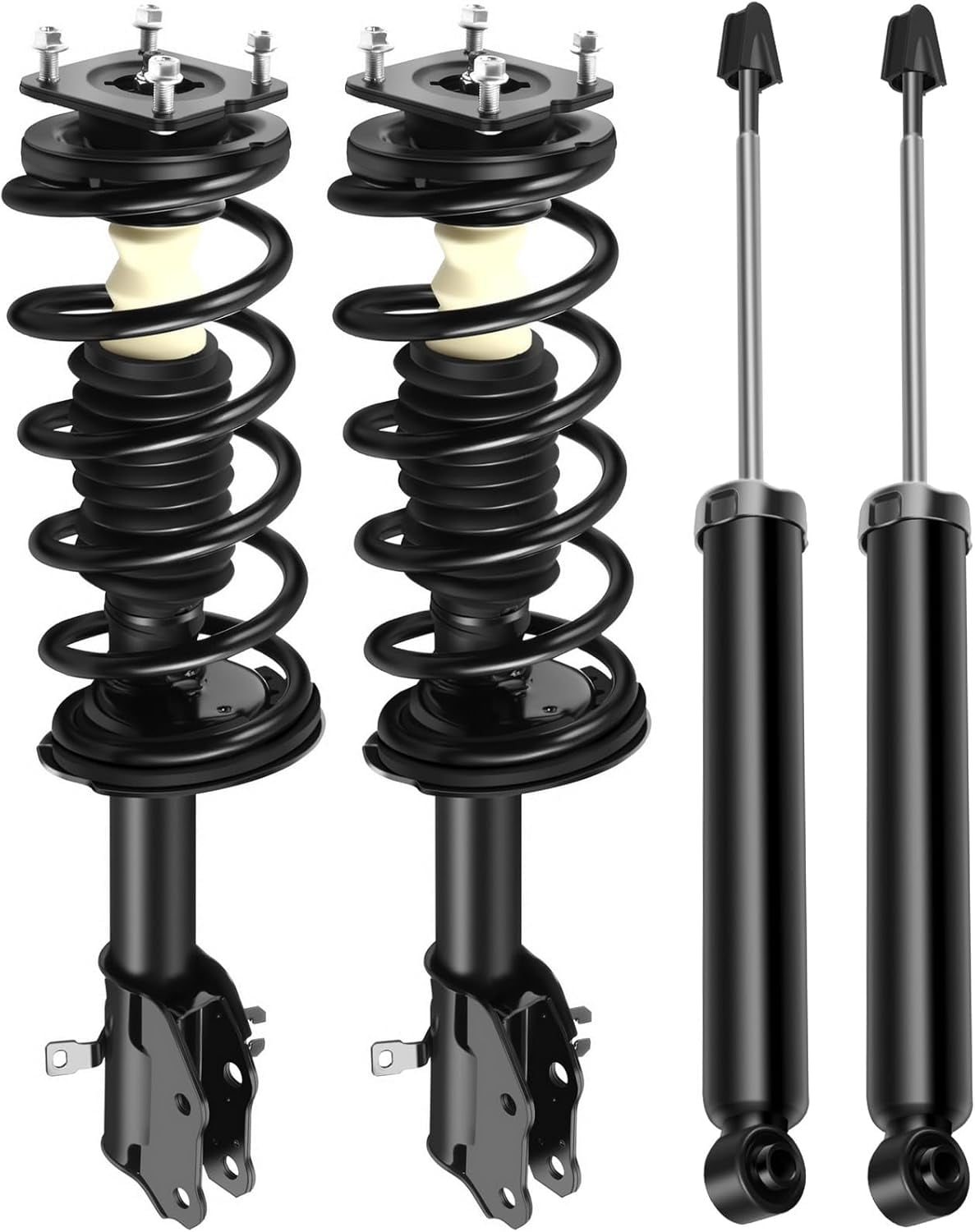 SCITOO - 2Pcs Front Complete Struts Spring Assembly + 2Pcs Rear