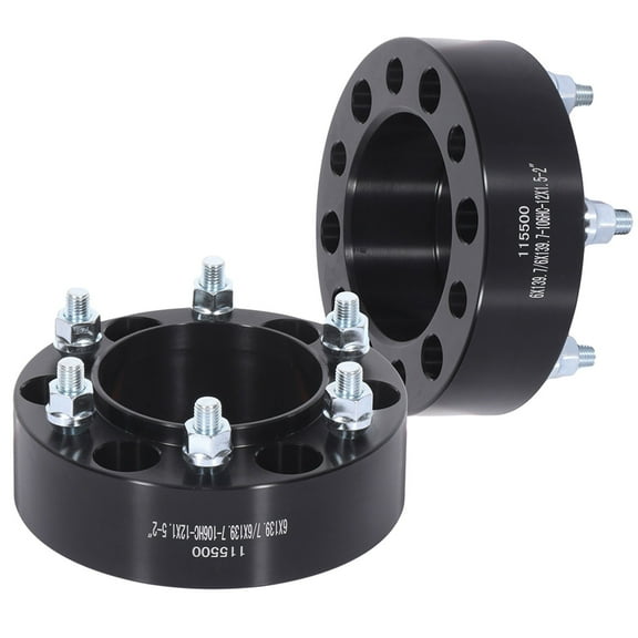 SCITOO 2X 6 Lug Wheel spacers 2 inch 6x5.5 to 6x5.5 12x1.5 106mm for Sequoia for T100 for Tacoma for Tundra
