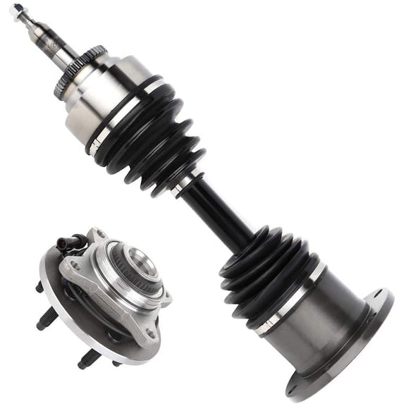 SCITOO 2pcs Front CV Axle 515046 Shaft and Wheel Hub Bearing Assembly 60-2103 515046 Compatible with 2005-2008 For Ford F-150 ,2006-2008 For Lincoln Mark LT 6 Lugs with ABS