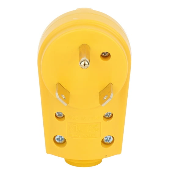 SCITOO 30 Amp RV Plug Male Replacement TT-30P Heavy Duty 125V 30A Rated 3 Prong Electrical Power Connector Extension Cord End