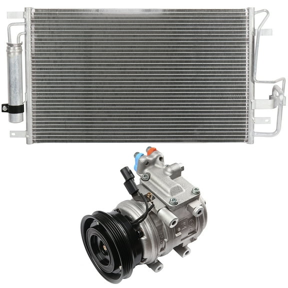 SCITOO 3323 Condenser AC Compressor CO 21014C Compatible for 2005-2009 for Hyundai for Tucson 2005-2010 for Kia for Sportage