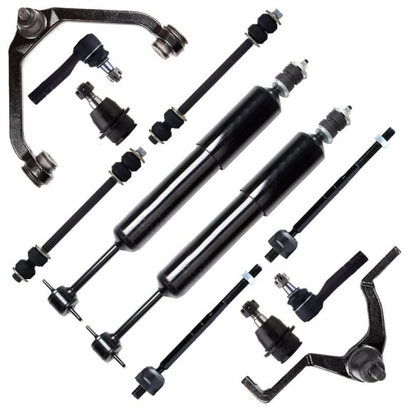 SCITOO 341302 ES3461 EV317 K7275 K80771 Front shock absorber Tie Rod End Stabilizer Bar Link Kit Ball Joint Control Arm And Ball Joint Assembly Fits 95 96 97 98 99 00 01 for Ford Explorer
