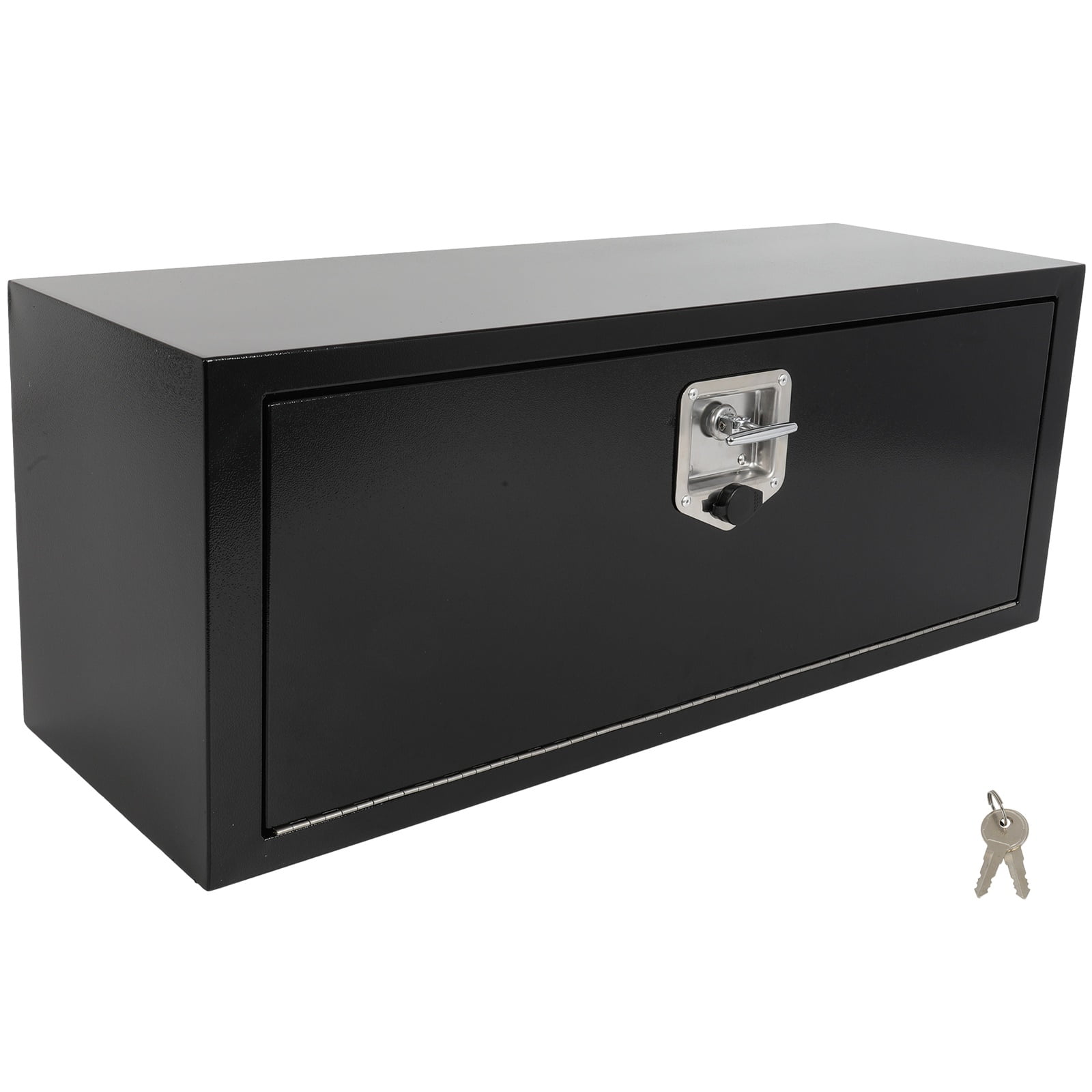 SCITOO 36 Inch Truck Bed Tool Box,Rectangle Black Heavy Duty Tool Box,Waterproof,Key,Two Chains And One Lock,For Truck,Trailer,Pickup,RV,36"X12"X14"